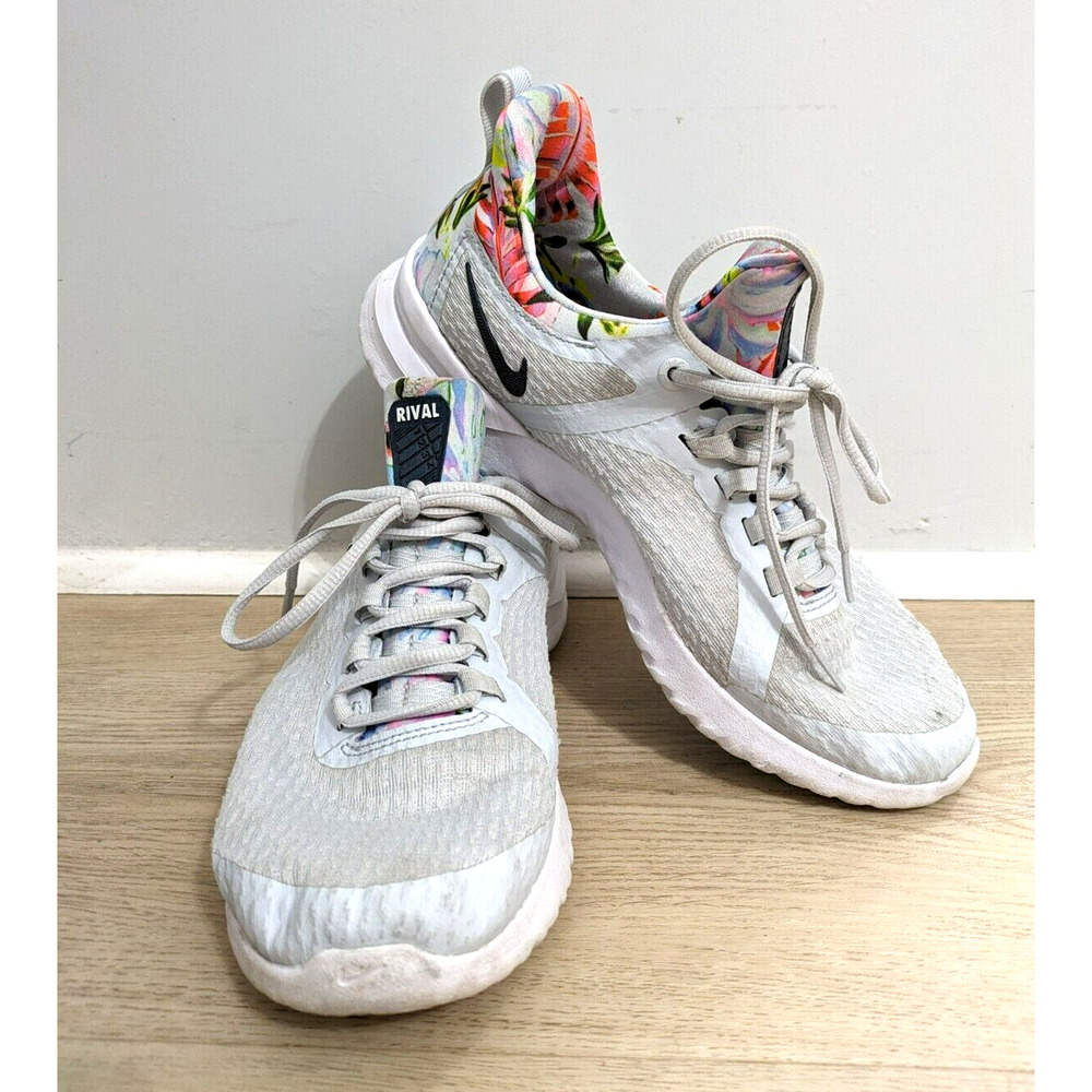 Nike Womens Renew Rival AV2606-001 Gray Running Shoes Sneakers Lace Up Size 9β